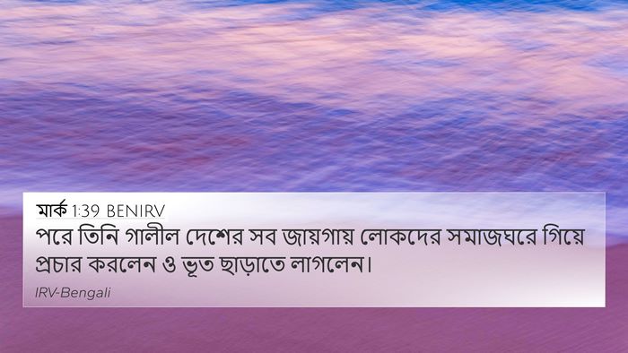 মার্ক 1:39 BENIRV Bible Verse Image
