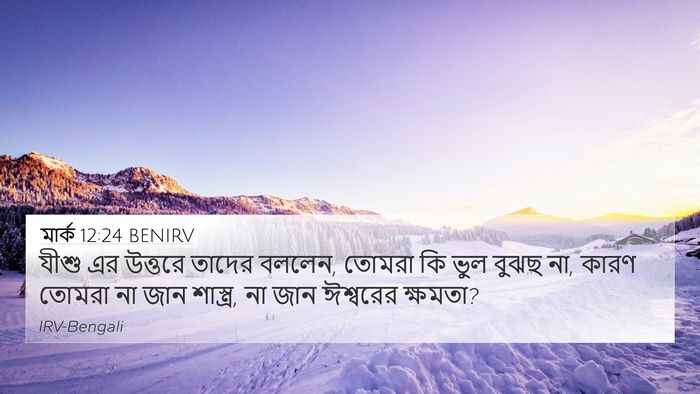 মার্ক 12:24 BENIRV Bible Verse Image