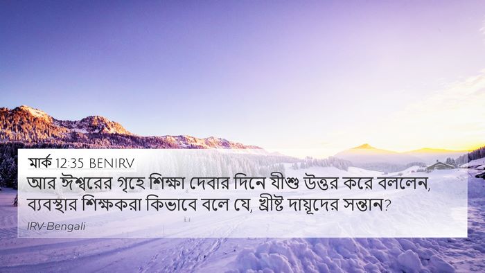 মার্ক 12:35 BENIRV Bible Verse Image