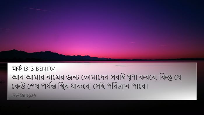 মার্ক 13:13 BENIRV Bible Verse Image