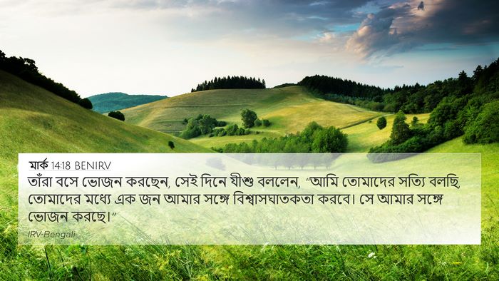 মার্ক 14:18 BENIRV Bible Verse Image