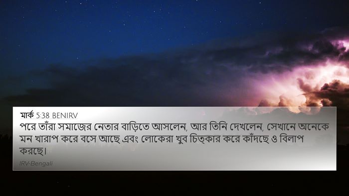 মার্ক 5:38 BENIRV Bible Verse Image