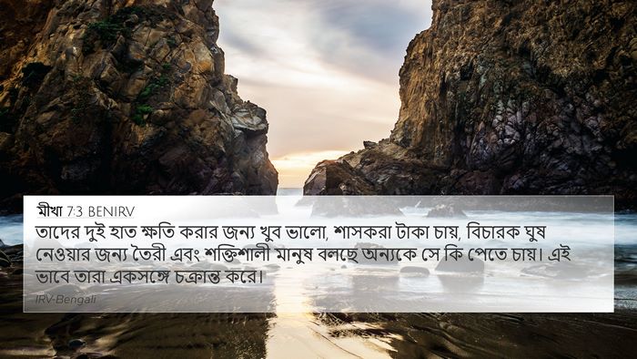 মীখা 7:3 BENIRV Bible Verse Image