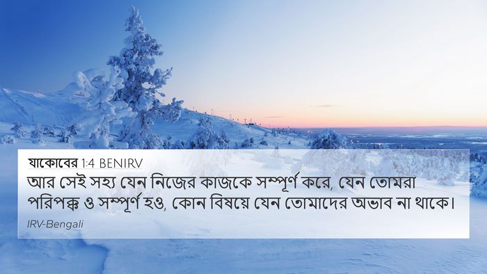 যাকোবের 1:4 BENIRV Bible Verse Image