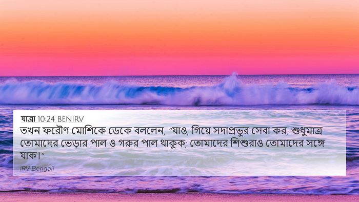 যাত্ৰা 10:24 BENIRV Bible Verse Image