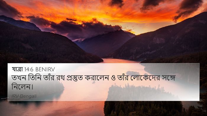 যাত্ৰা 14:6 BENIRV Bible Verse Image