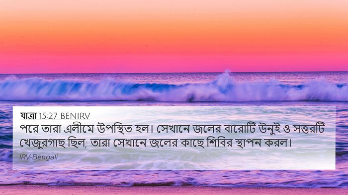 যাত্ৰা 15:27 BENIRV Bible Verse Image