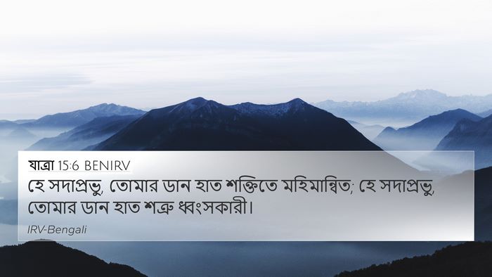 যাত্ৰা 15:6 BENIRV Bible Verse Image