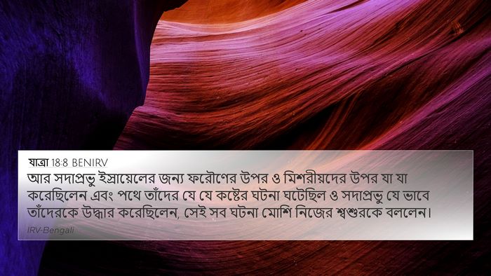 যাত্ৰা 18:8 BENIRV 4K Wallpaper - আর সদাপ্রভু - 4K Wallpaper Bible Verse