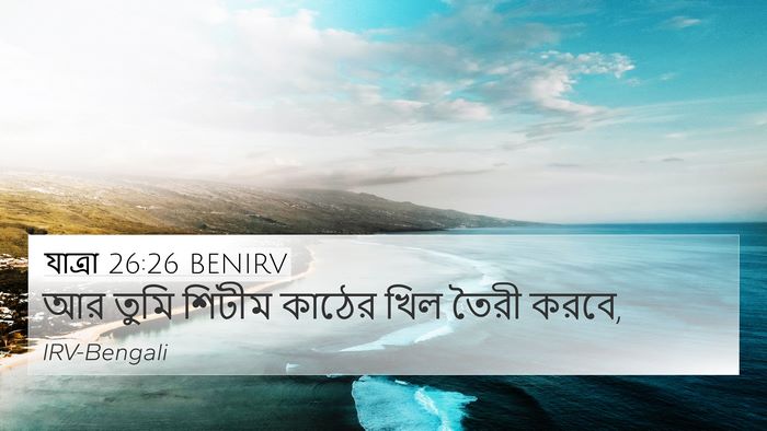 যাত্ৰা 26:26 BENIRV 4K Wallpaper - আর তুমি শিটীম - 4K Wallpaper Bible Verse