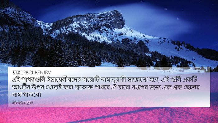 যাত্ৰা 28:21 BENIRV Bible Verse Image