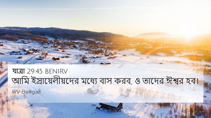 যাত্ৰা 29:45 BENIRV Bible Verse Image