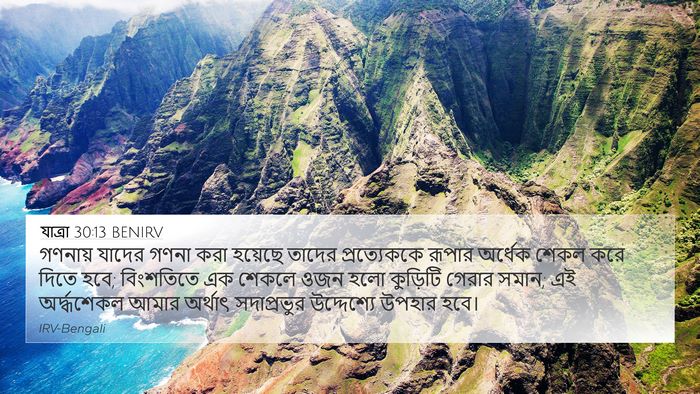 যাত্ৰা 30:13 BENIRV Bible Verse Image