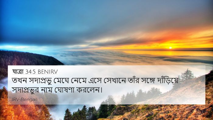 যাত্ৰা 34:5 BENIRV Bible Verse Image
