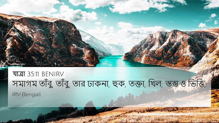 যাত্ৰা 35:11 BENIRV Bible Verse Image