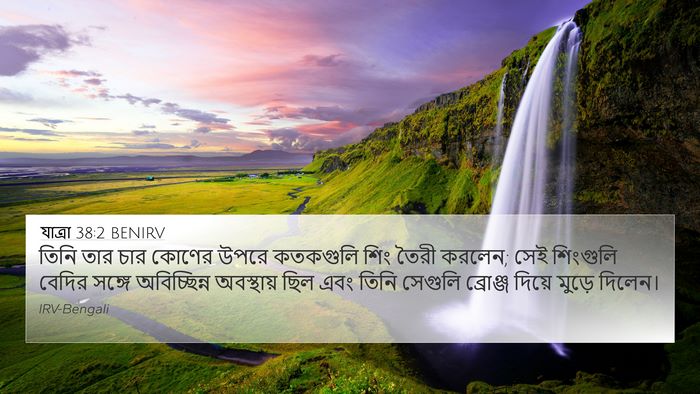 যাত্ৰা 38:2 BENIRV Bible Verse Image