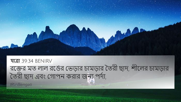 যাত্ৰা 39:34 BENIRV Bible Verse Image