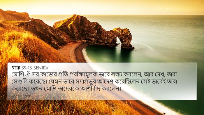 যাত্ৰা 39:43 BENIRV Bible Verse Image
