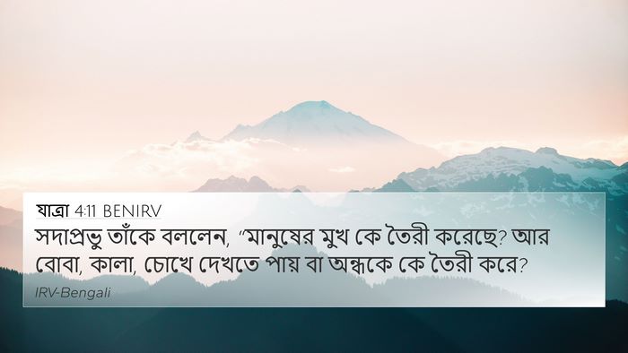 যাত্ৰা 4:11 BENIRV Bible Verse Image