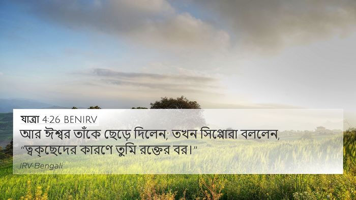 যাত্ৰা 4:26 BENIRV 4K Wallpaper - আর ঈশ্বর তাঁকে - 4K Wallpaper Bible Verse