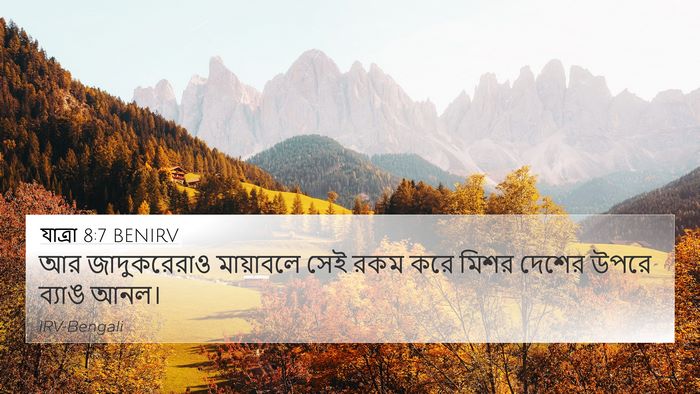 যাত্ৰা 8:7 BENIRV Bible Verse Image