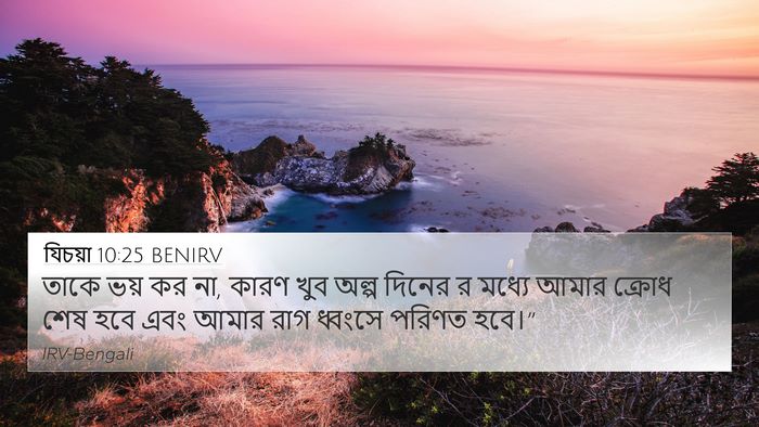 যিচয়া 10:25 BENIRV Bible Verse Image