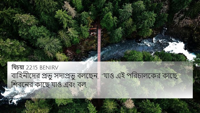 যিচয়া 22:15 BENIRV Bible Verse Image