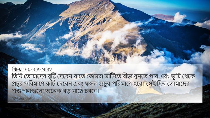 যিচয়া 30:23 BENIRV Bible Verse Image