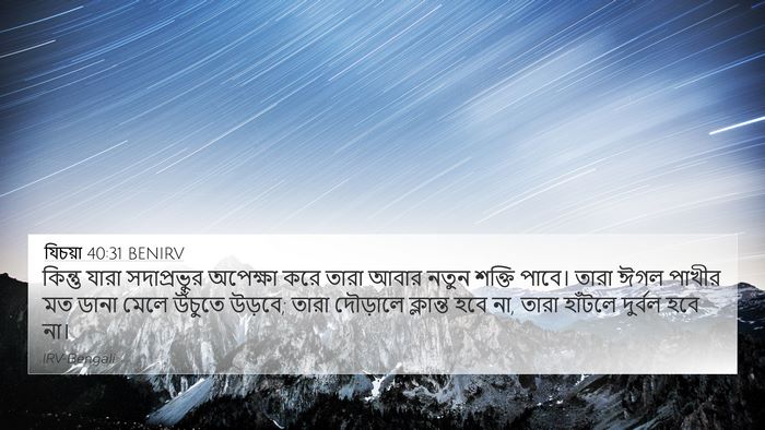 যিচয়া 40:31 BENIRV Bible Verse Image