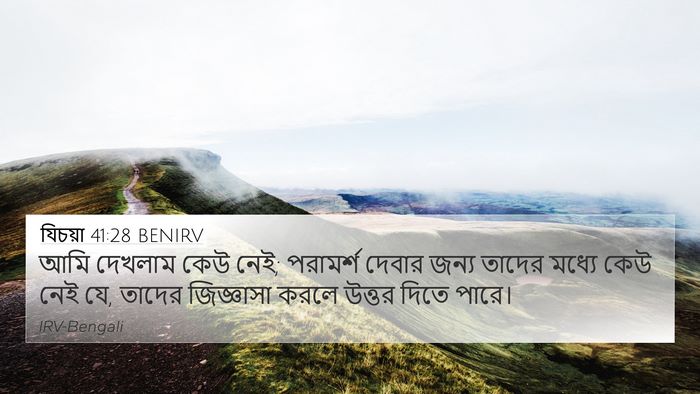 যিচয়া 41:28 BENIRV Bible Verse Image