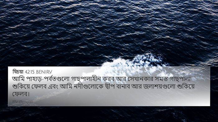 যিচয়া 42:15 BENIRV Bible Verse Image