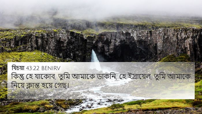 যিচয়া 43:22 BENIRV Bible Verse Image