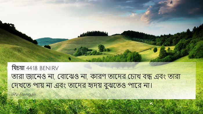 যিচয়া 44:18 BENIRV Bible Verse Image