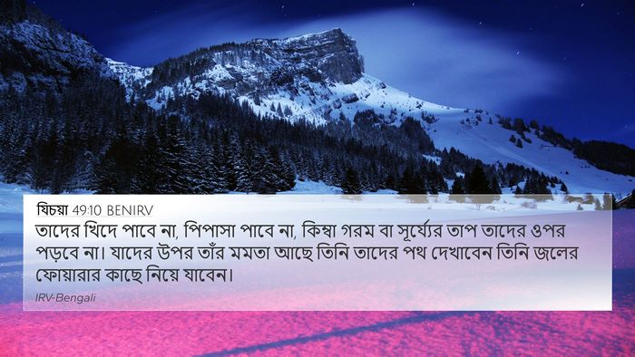 যিচয়া 49:10 BENIRV Bible Verse Image