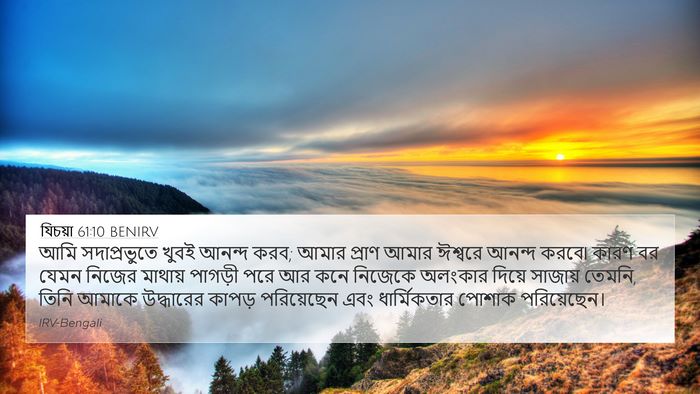 যিচয়া 61:10 BENIRV Bible Verse Image