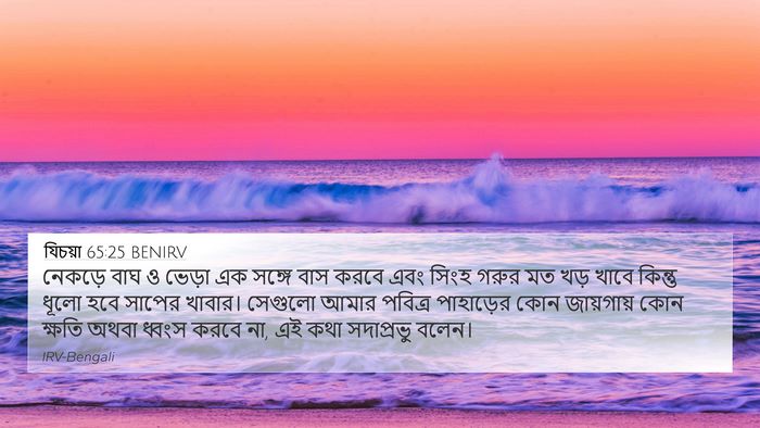 যিচয়া 65:25 BENIRV Bible Verse Image