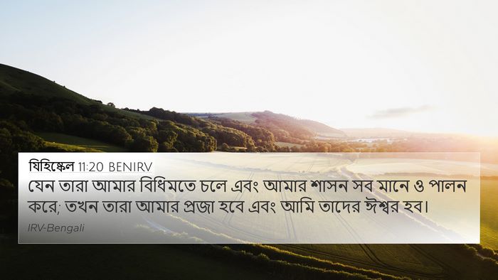যিহিষ্কেল 11:20 BENIRV Bible Verse Image