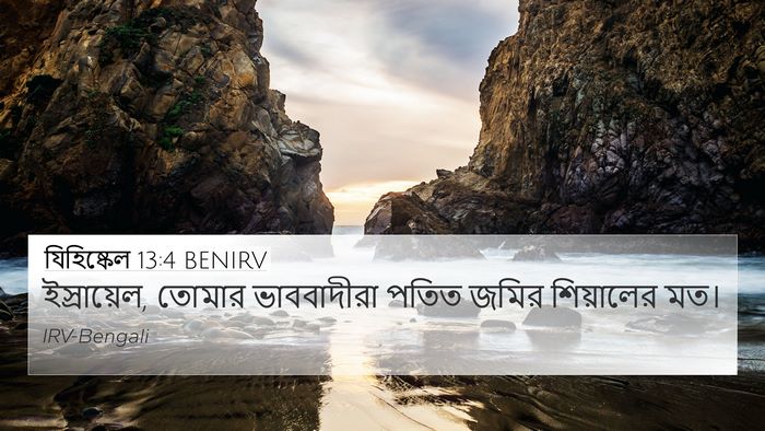 যিহিষ্কেল 13:4 BENIRV Bible Verse Image