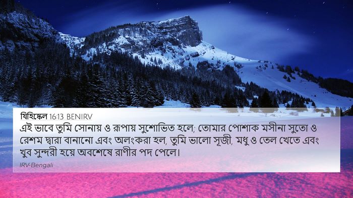 যিহিষ্কেল 16:13 BENIRV Bible Verse Image