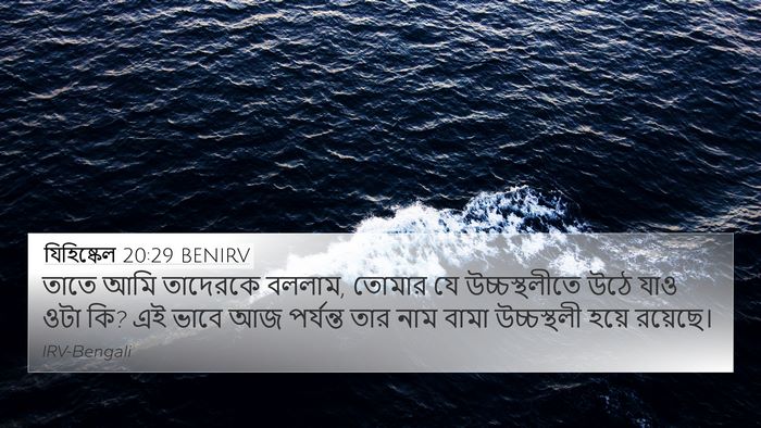 যিহিষ্কেল 20:29 BENIRV 4K Wallpaper - তাতে আমি তাদেরকে - 4K Wallpaper Bible Verse