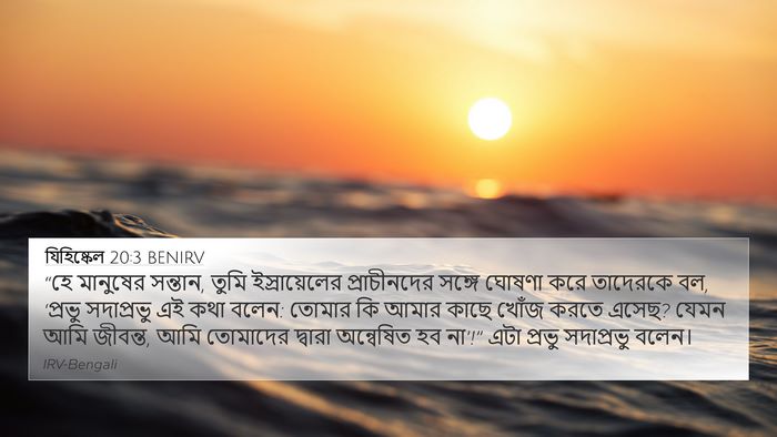 যিহিষ্কেল 20:3 BENIRV Bible Verse Image
