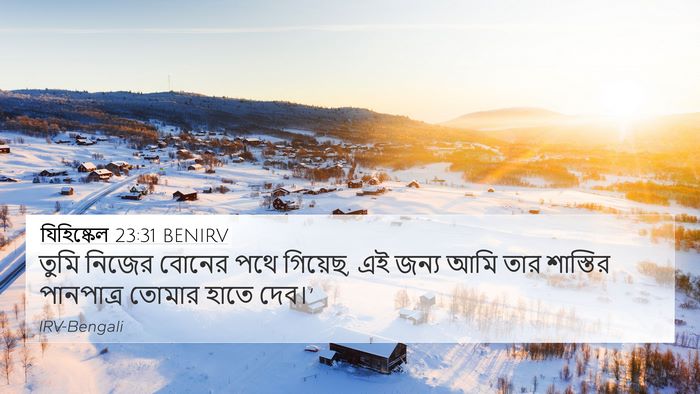 যিহিষ্কেল 23:31 BENIRV Bible Verse Image