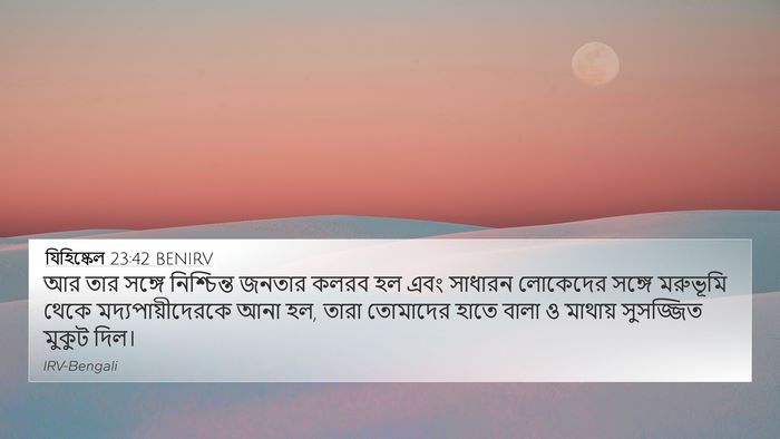 যিহিষ্কেল 23:42 BENIRV Bible Verse Image