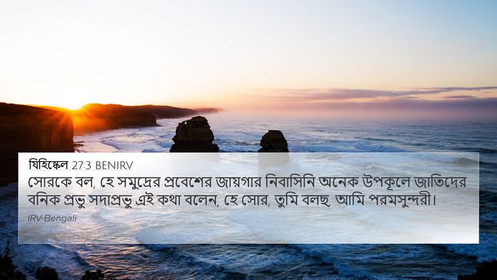 যিহিষ্কেল 27:3 BENIRV Bible Verse Image