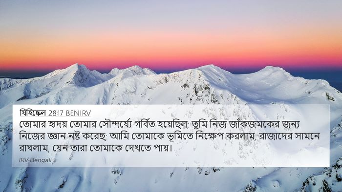 যিহিষ্কেল 28:17 BENIRV Bible Verse Image