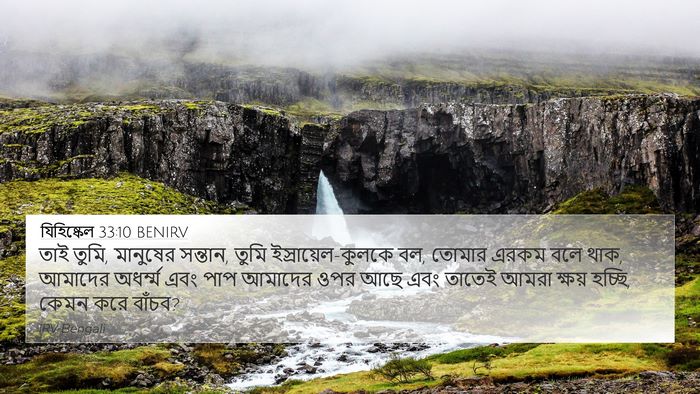 যিহিষ্কেল 33:10 BENIRV Bible Verse Image