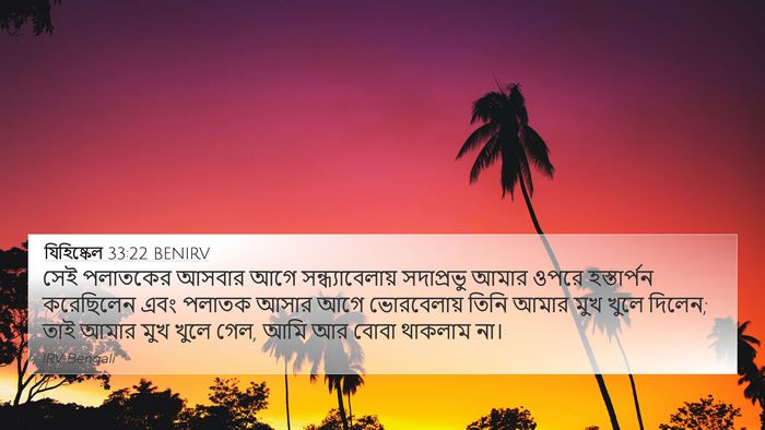 যিহিষ্কেল 33:22 BENIRV Bible Verse Image