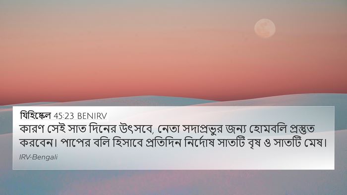 যিহিষ্কেল 45:23 BENIRV Bible Verse Image