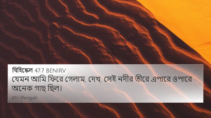 যিহিষ্কেল 47:7 BENIRV Bible Verse Image