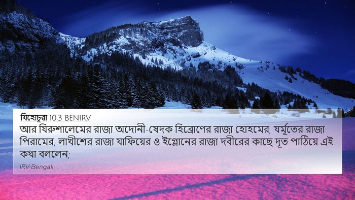 যিহোচূৱা 10:3 BENIRV Bible Verse Image
